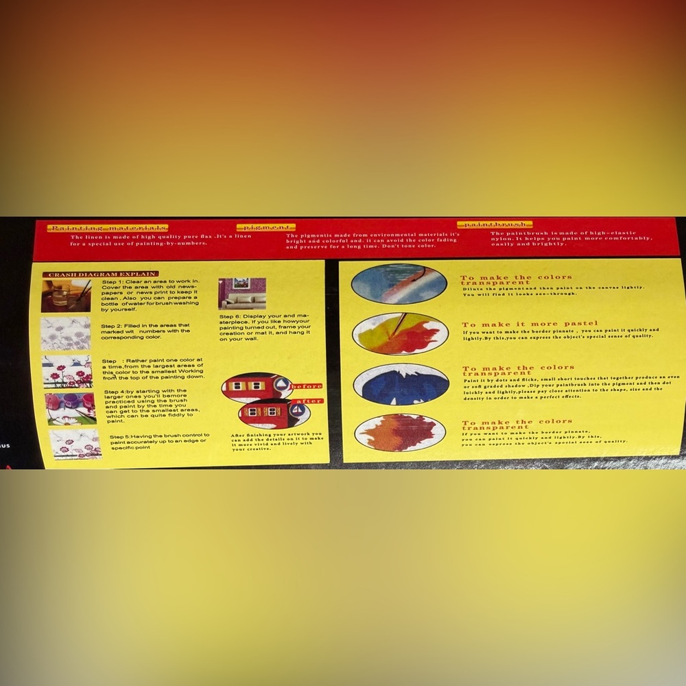 Paint By Number Home Art Kit VW Buses - Picture 5 of 5